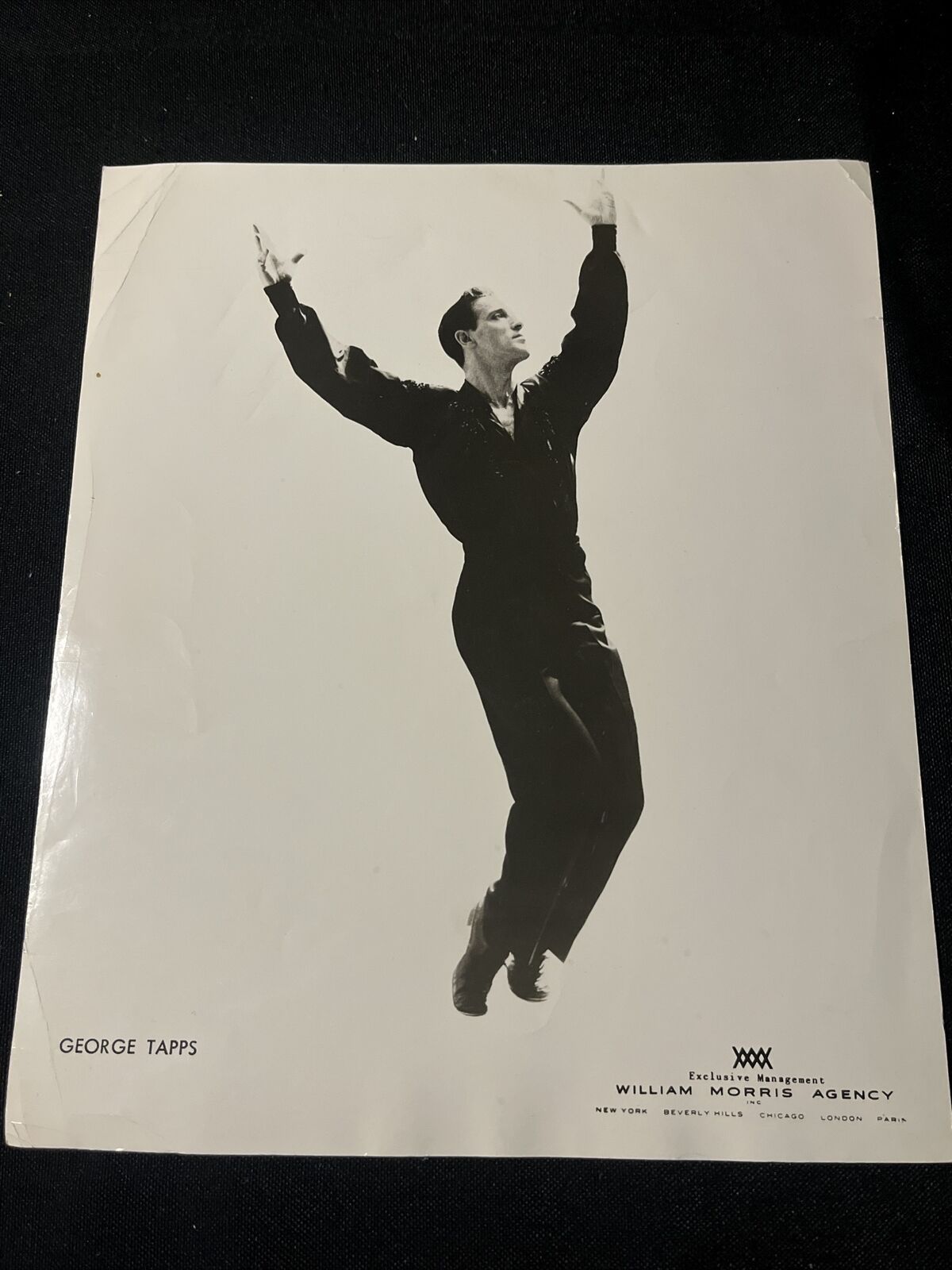 Vintage GEORGE TAPPS Photo Ballet and Tap Dancer William Morris Agency Manager