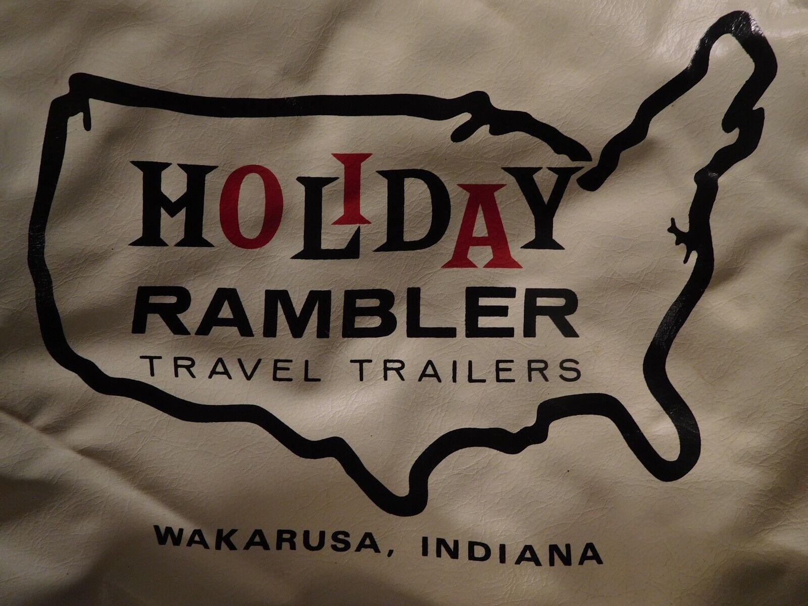 Rare Vintage Holiday Rambler Travel Trailers Wakarusa, Indiana Round Tire Cover