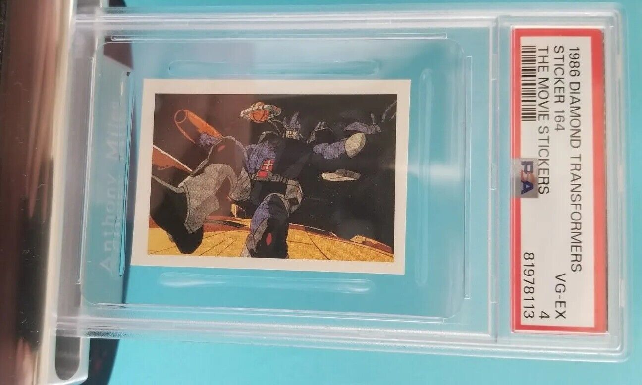 RARE 1986 Transformers g1 Movie GALVATRON & MATRIX PSA Grade STK Card #164 OBO