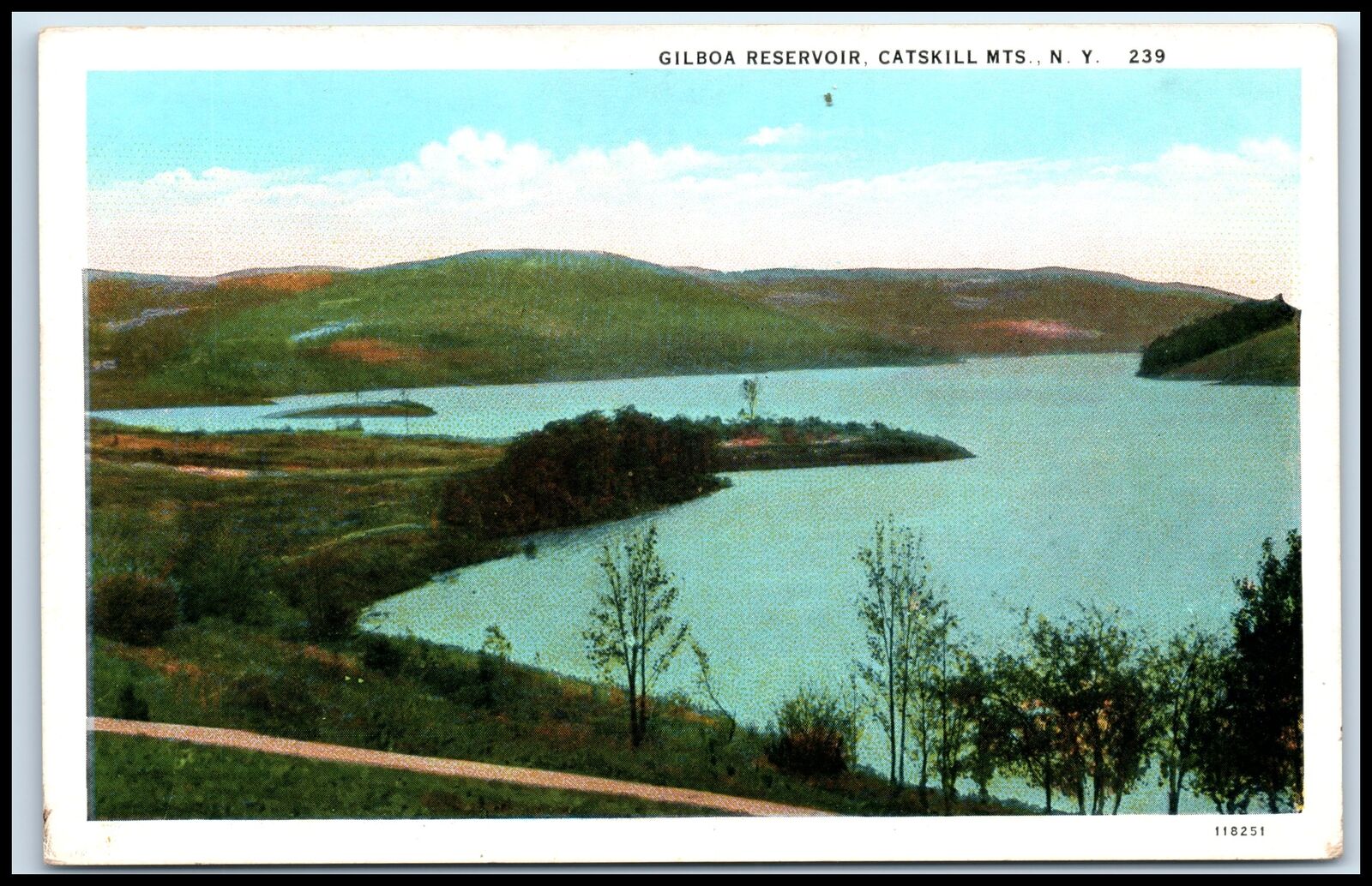 Postcard Gilboa Reservoir Catskill Mts.  NY S35