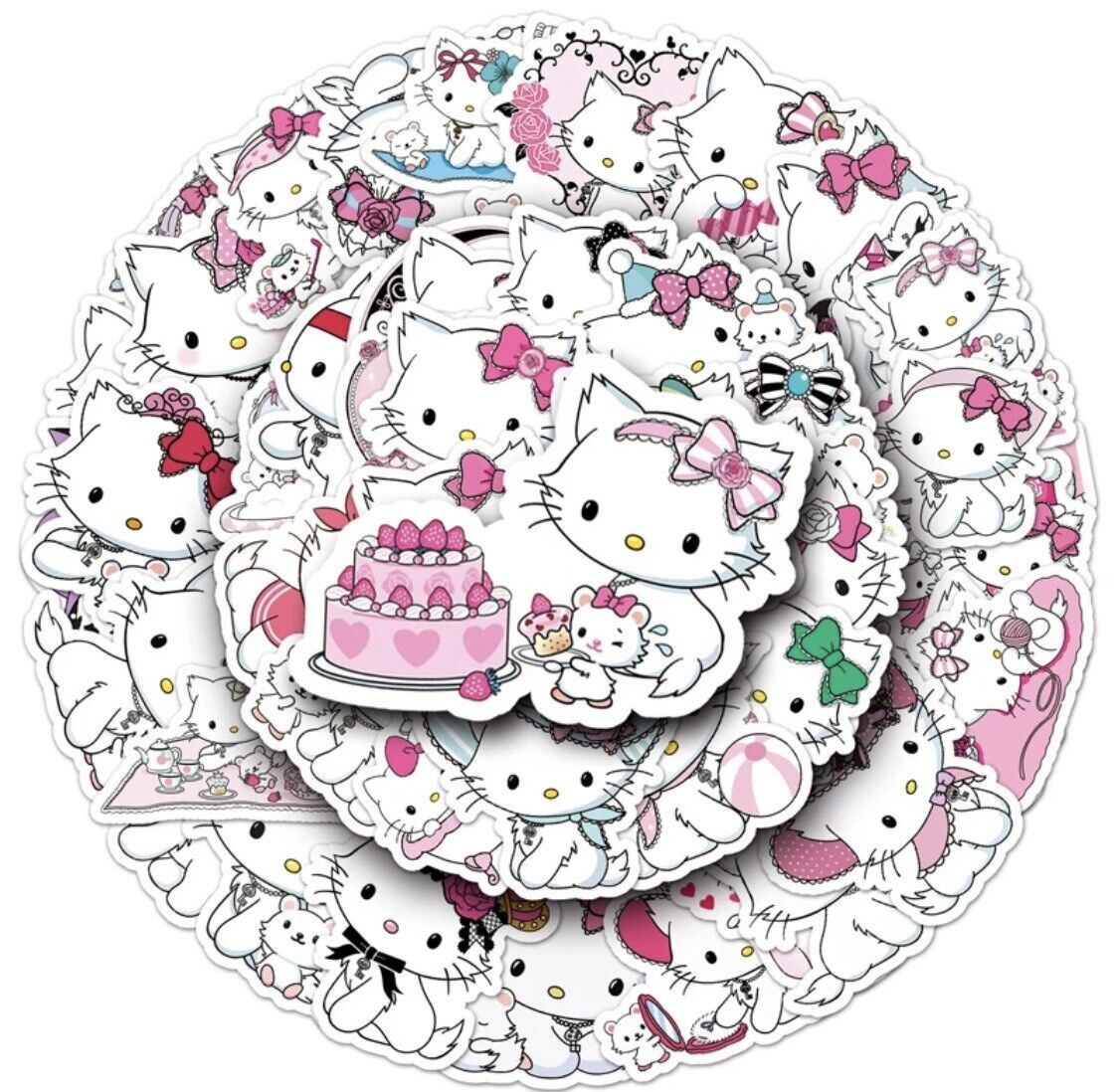 Sanrio Charmmy Kitty Stickers 50 Pcs Hello Kitty Waterproof Decals US SELLER