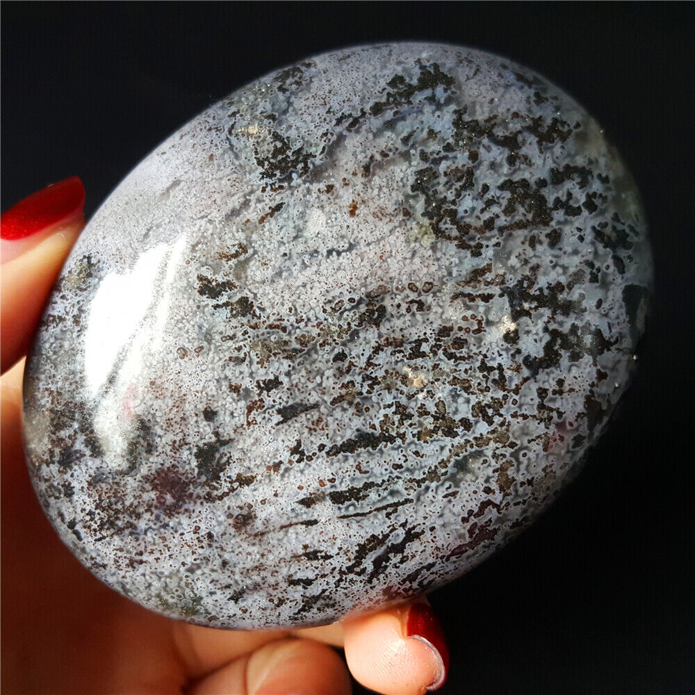 Rare 211.5G Natural Polished Orbicular Ocean Jasper  Reiki Healing Stone YM251