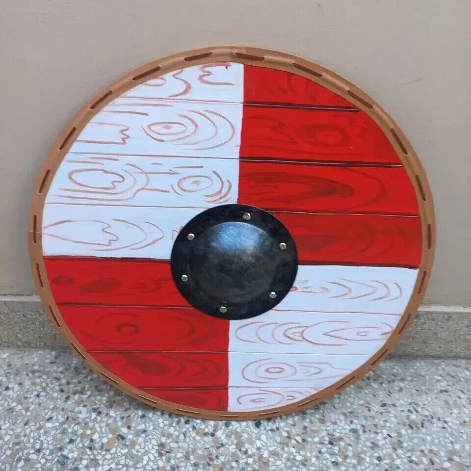 Thor Norse Hammer Viking Round Warrior New Viking Shield Medieval Wooden Shield