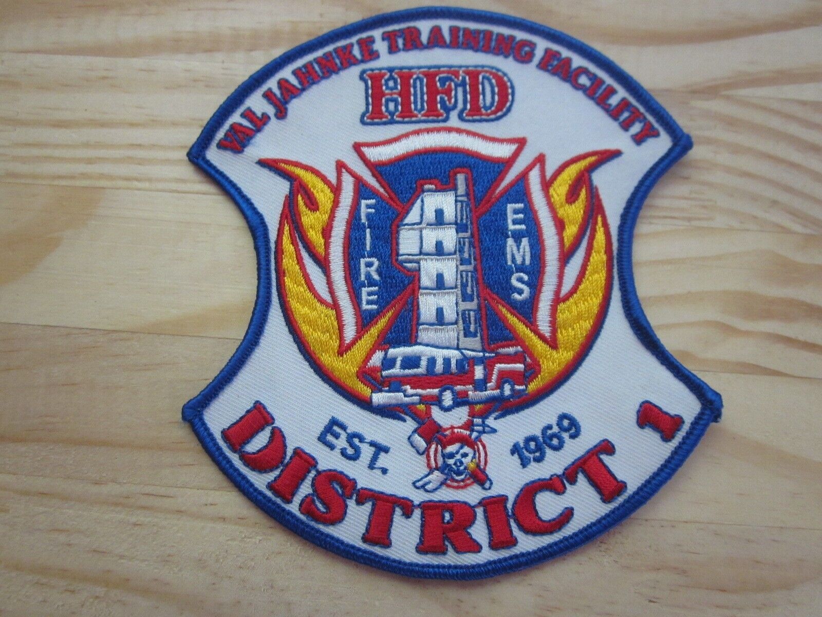 Houston Fire Department PATCH Texas TX Val Jahnke Training Facility EMS RARE old