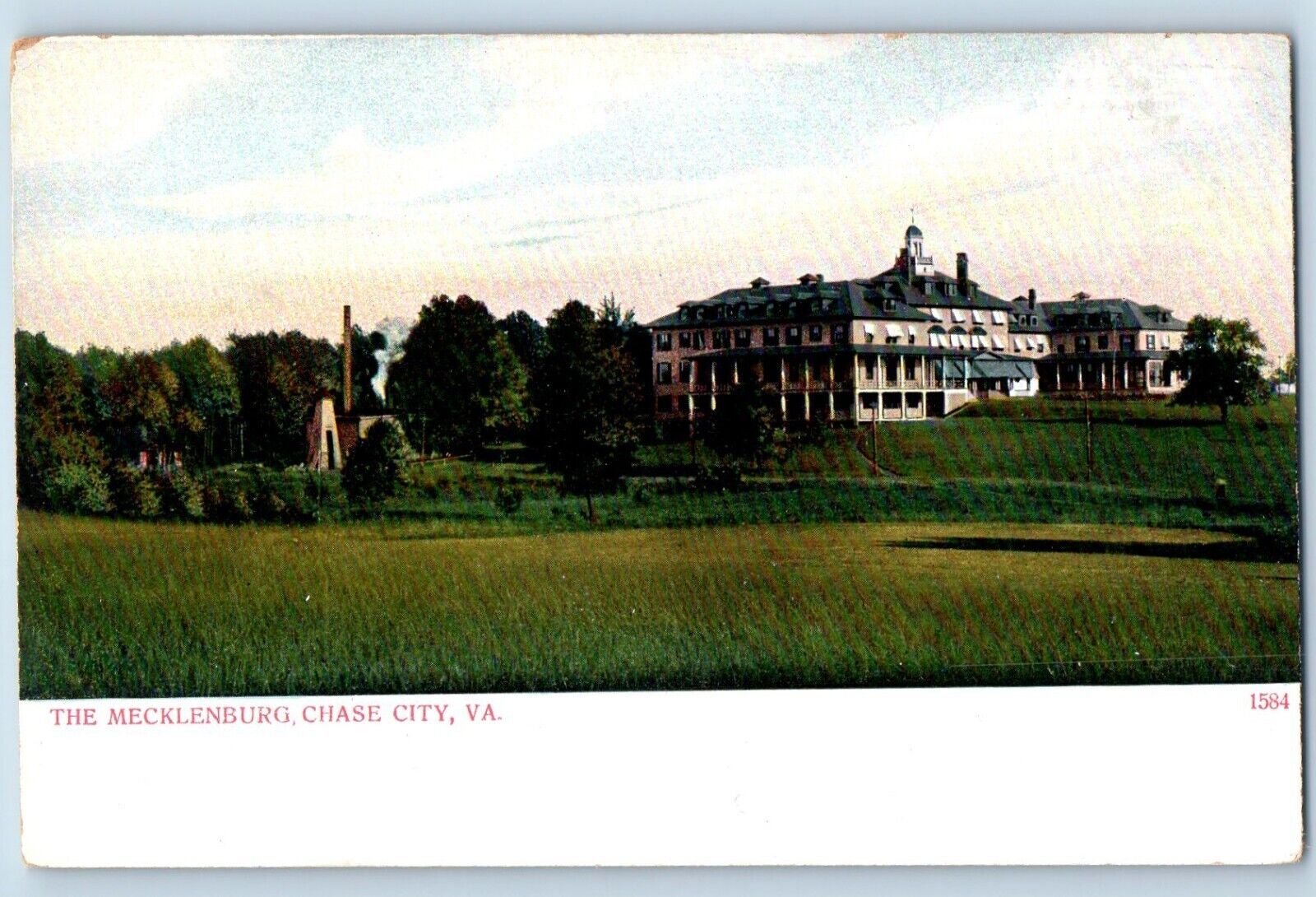 Chase City Virginia VA Postcard Mecklenburg Panoramic View Building 1905 Vintage