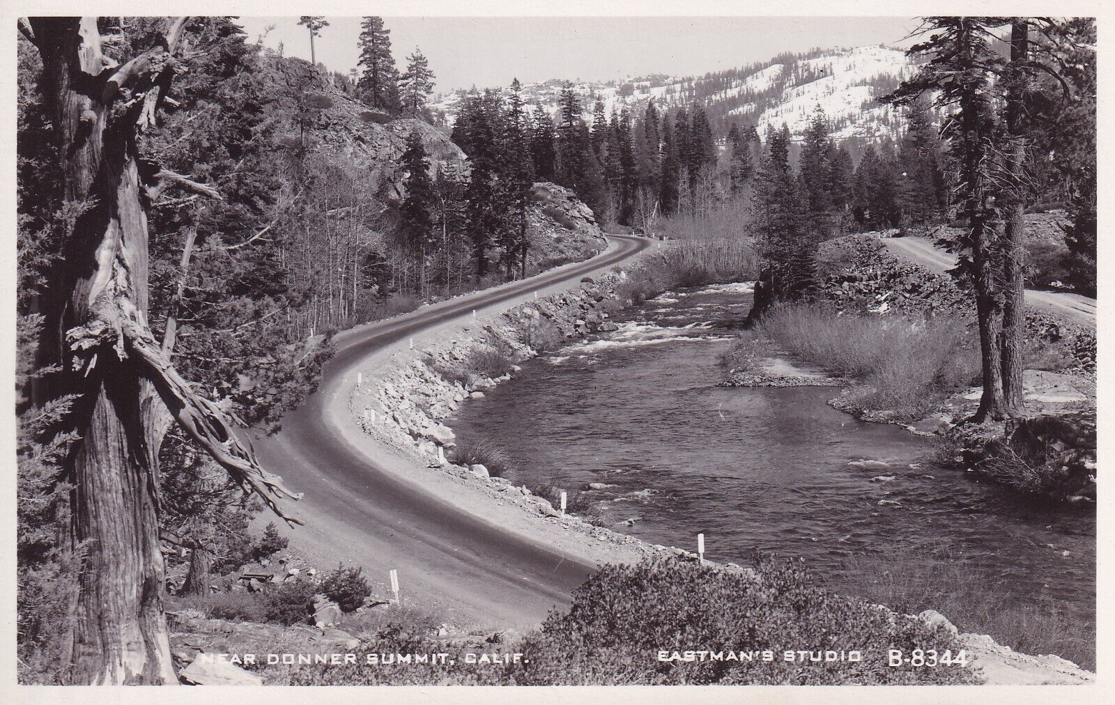 Postcard CA Near Donner Summit California Eastman B8344 RPPC  I10