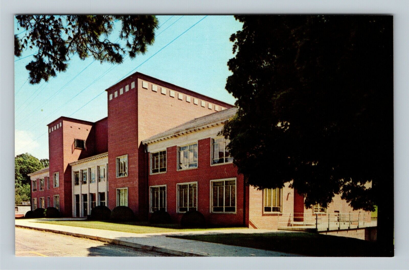 Mars Hill NC-North Carolina College, Robert Lee Moore Auditorium Chrome Postcard