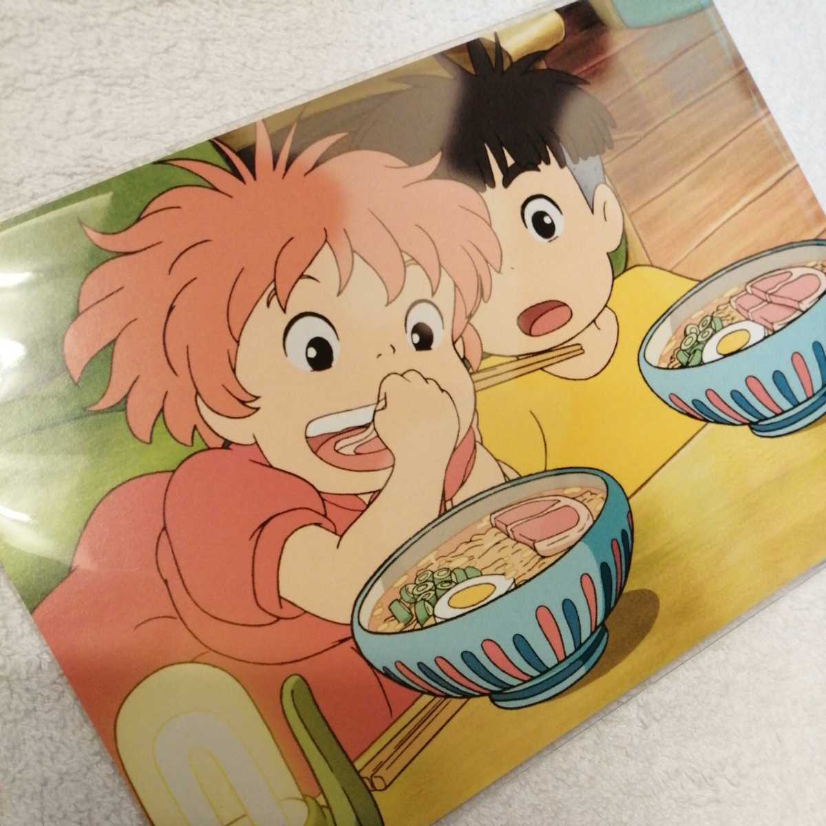Rare Limited Ponyo Postcard Illustrated w/ Edible Layout Exhibition Originals