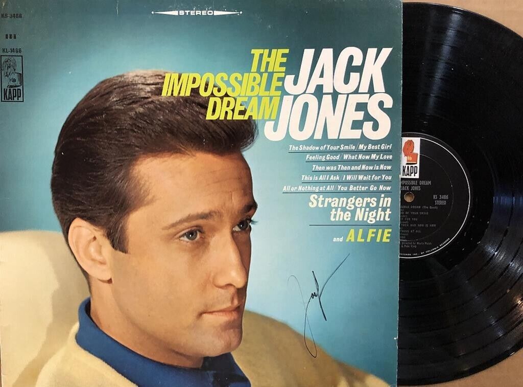 Jack Jones- Signed Record Album \