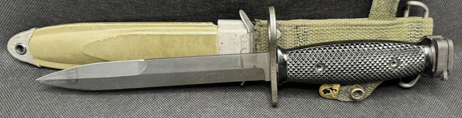 FZR M7 Knife Bayo+ M8A1 Scabbard USA Vietnam War Era Army Military USMC
