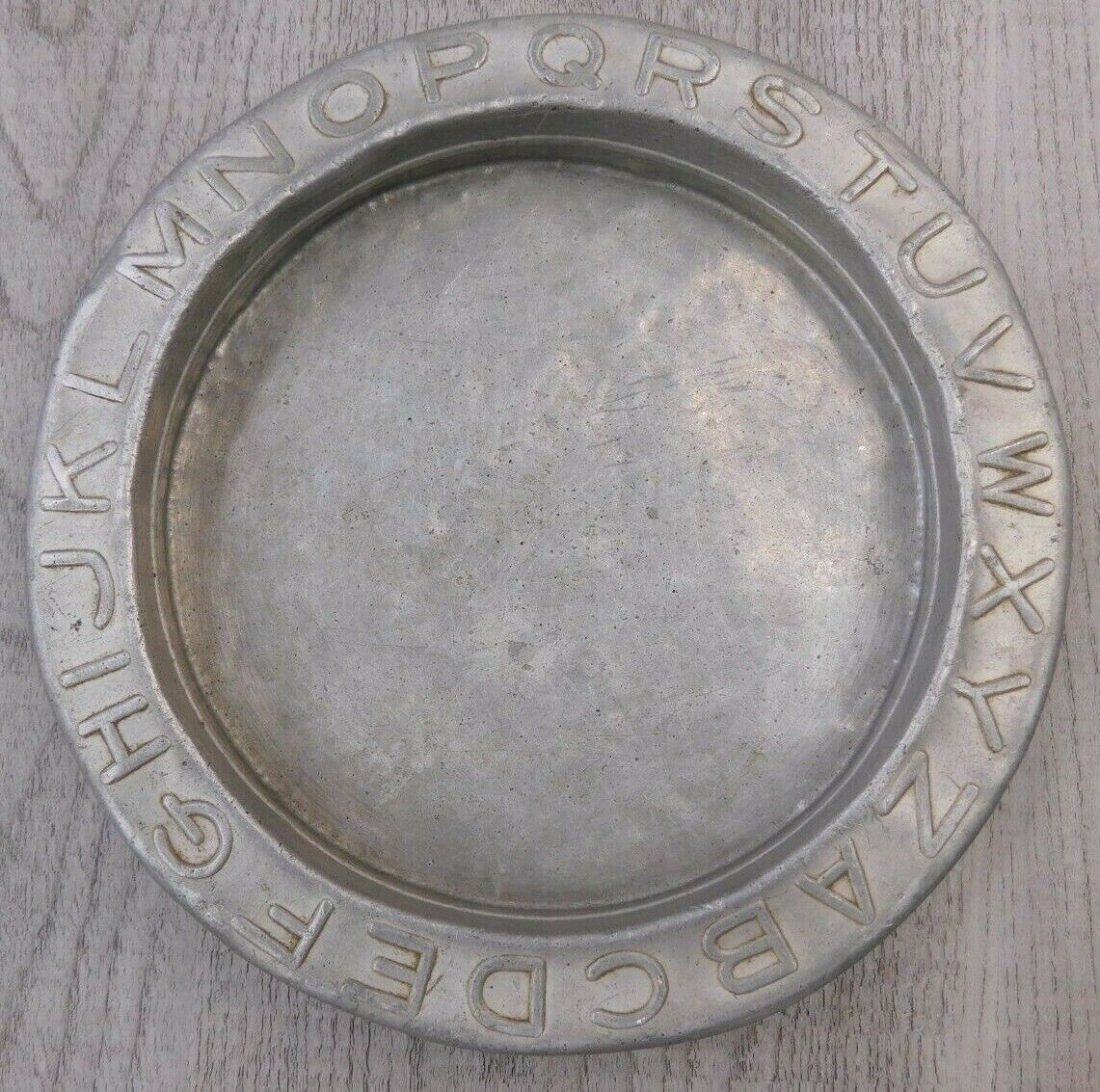 Vintage Alphabet Holdfast Junior Baby Plate Patented No. 1177728  Platter
