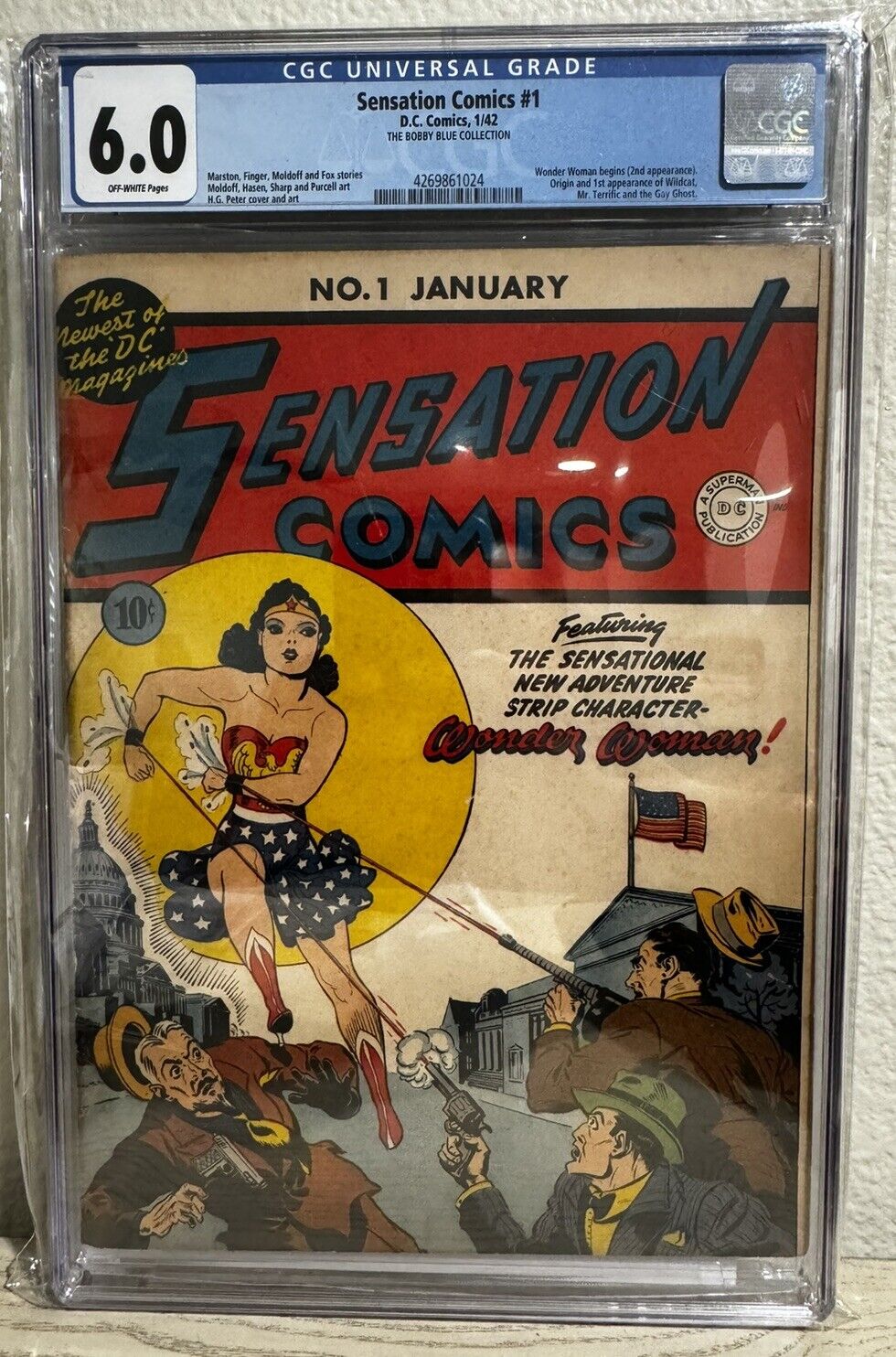 Sensation Comics #1 “Bobby Blue Collection” 1942 1st Cover App. of Wonder Woman