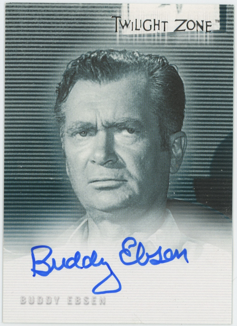 Buddy Ebsen 2000 Rittenhouse Twilight Zone Jimbo Cobb A-34 Auto Signed 25869