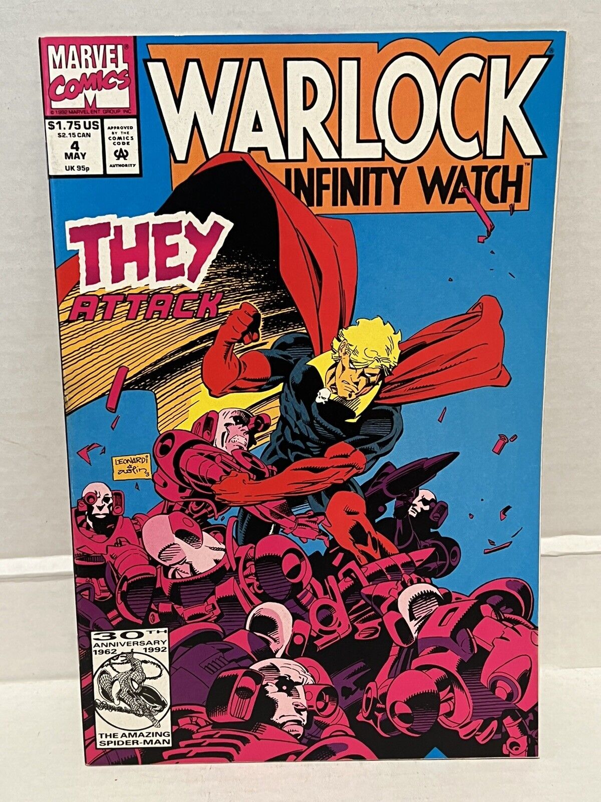 WARLOCK AND THE INFINITY WATCH THEY ATTACK MAY #4 MARVEL 1992 COMIC BOOK