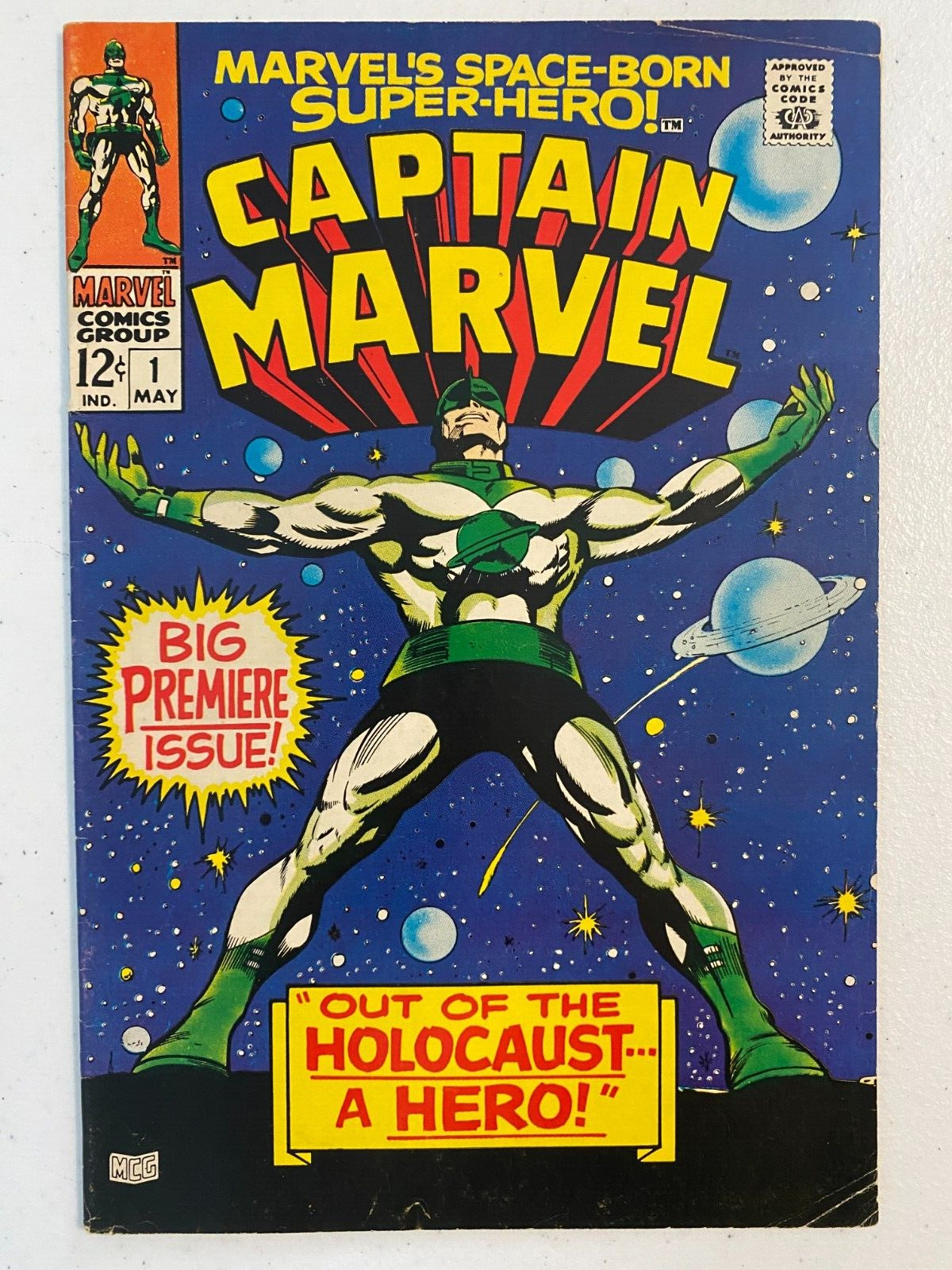 Captain Marvel #1 (1968) Marvel Comics KEY 1 ST SOLO TITLE KREE SENTRY APP FN-