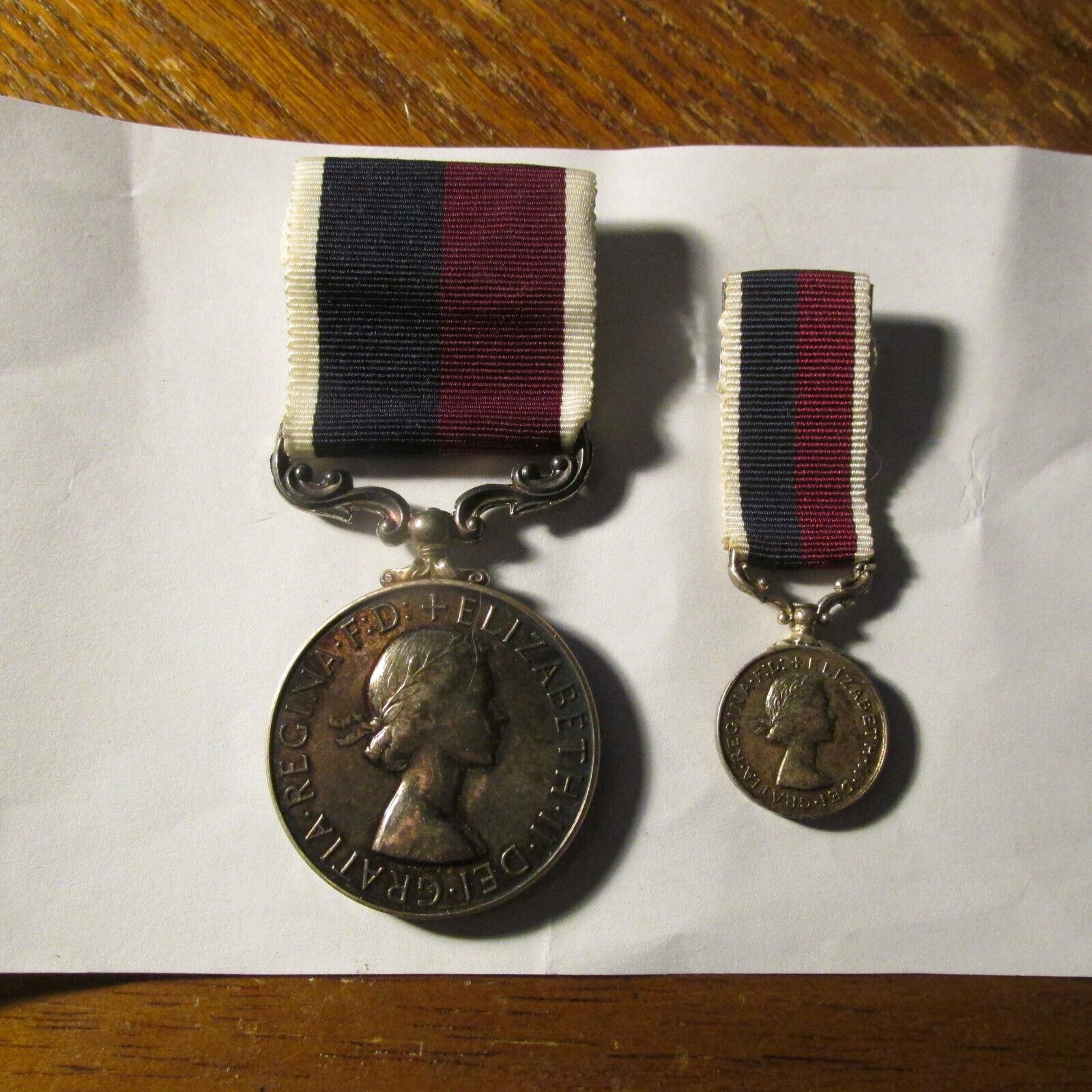 ROYAL AIR FORCE LSGC MEDAL with matching miniature.