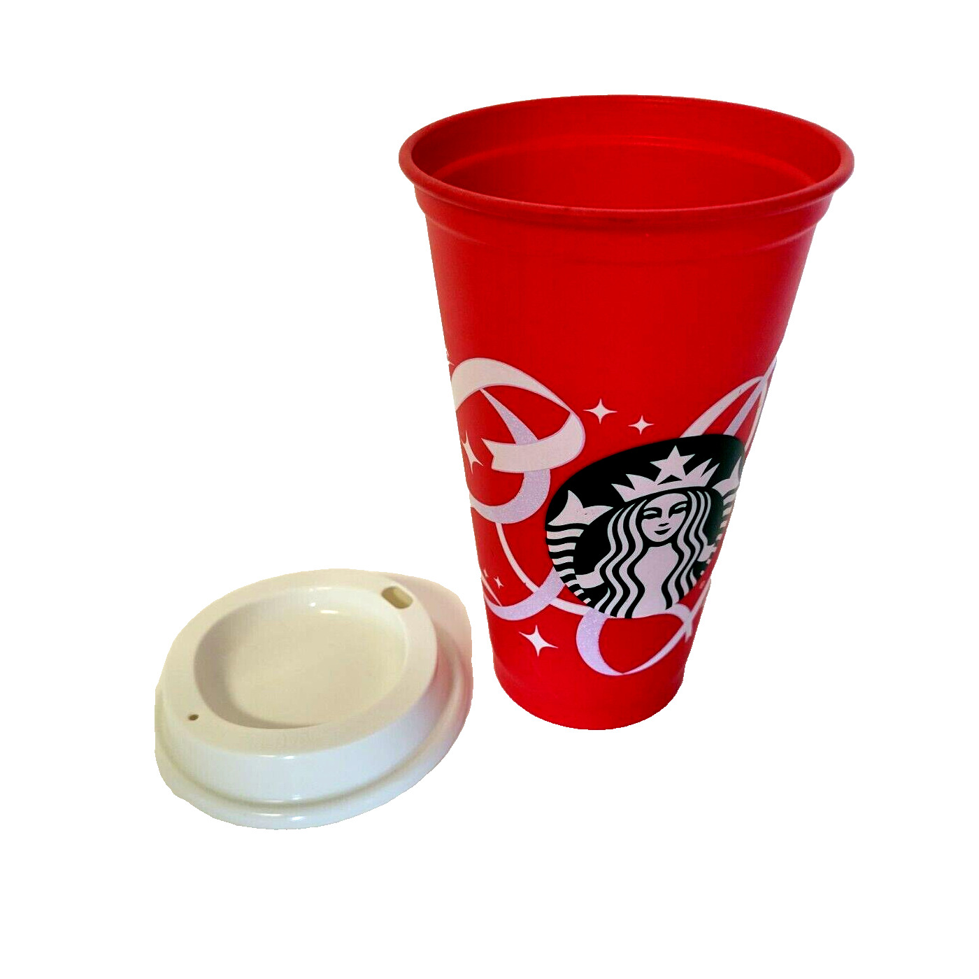 Starbucks Christmas Holiday Discontinued Plastic Coffee Cup Celebrating 50 Years