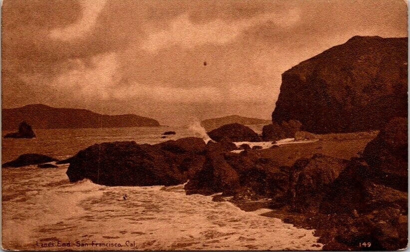 Postcard Lands End the Rugged Coastline near San Francisco California CA    6397