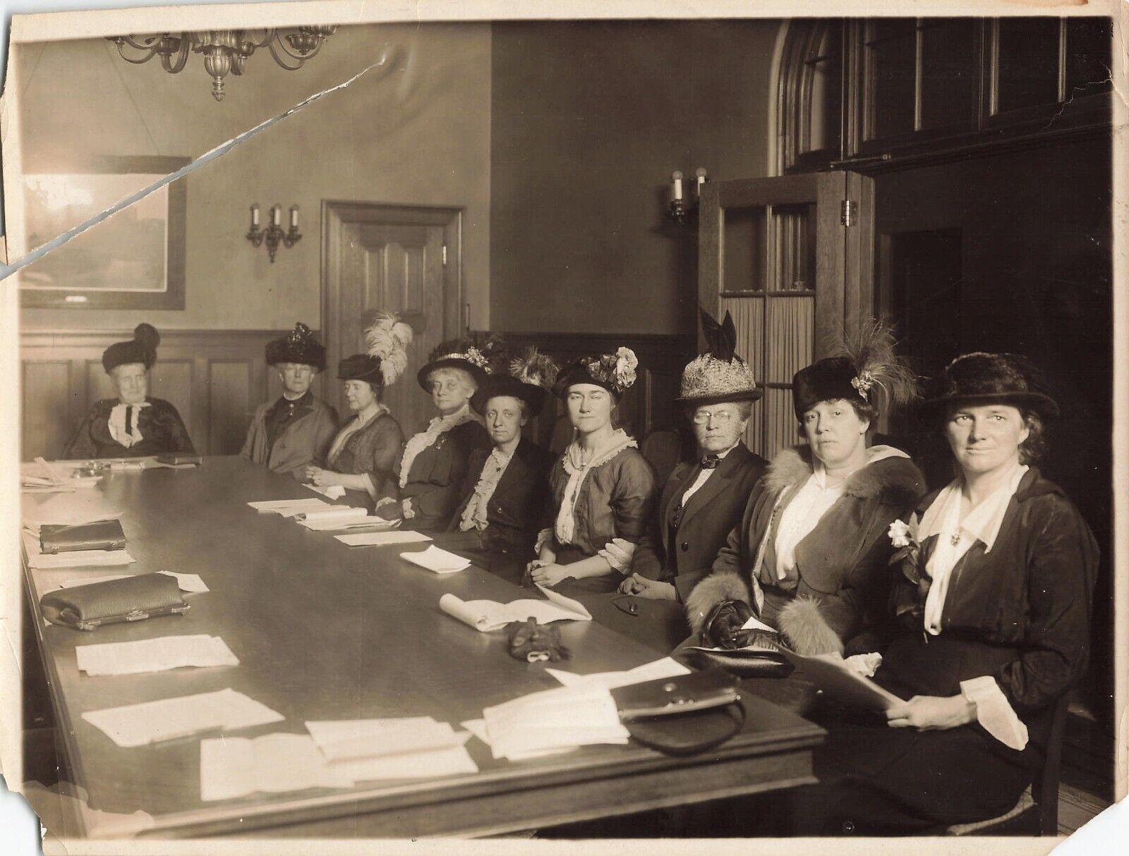 YWCA Board Meeting 1910s Press Photo Brown Bros New York  *P134c