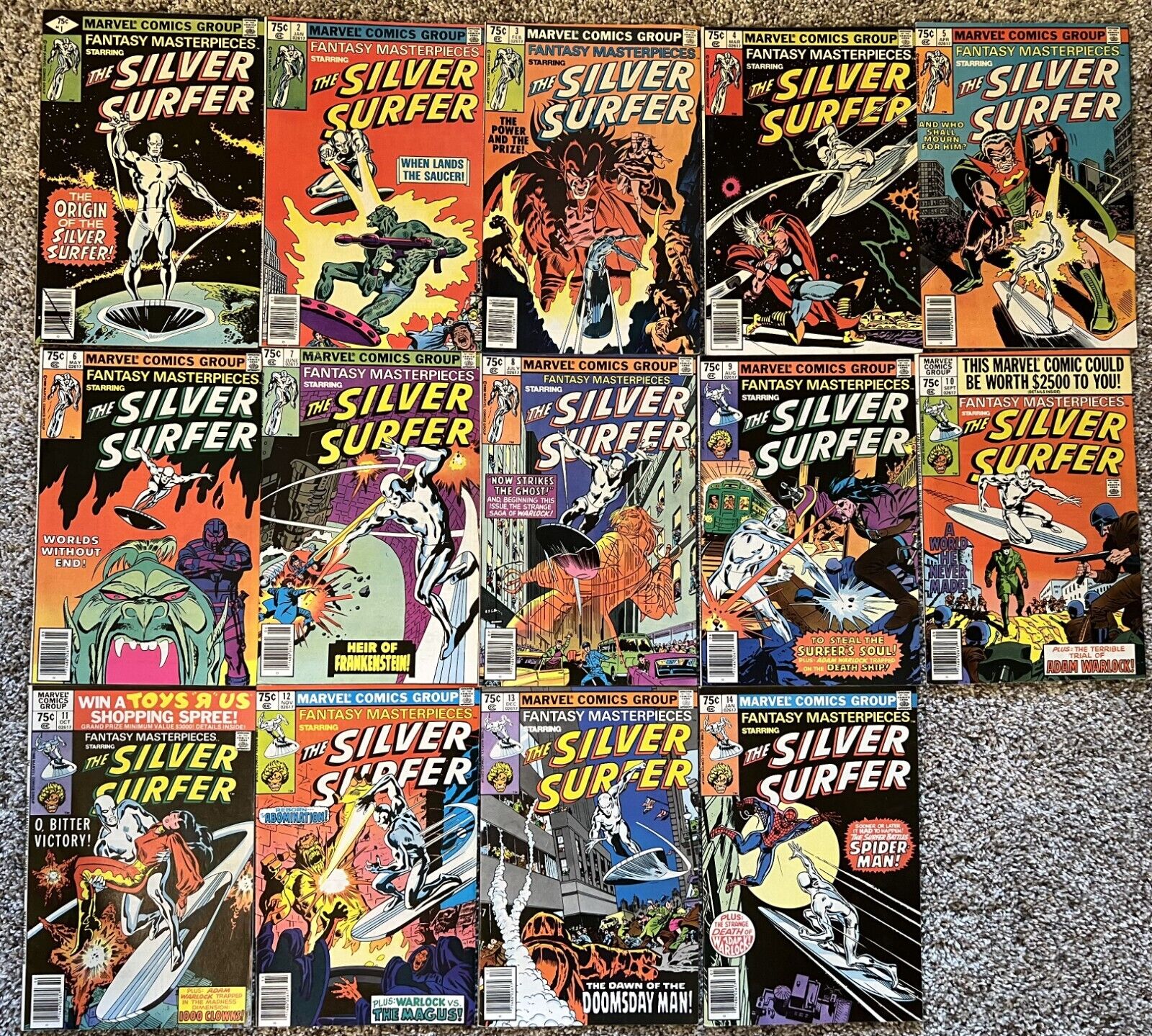 Fantasy Masterpieces v2 (1979) #1-14 Complete Series 1979 Marvel - Silver Surfer