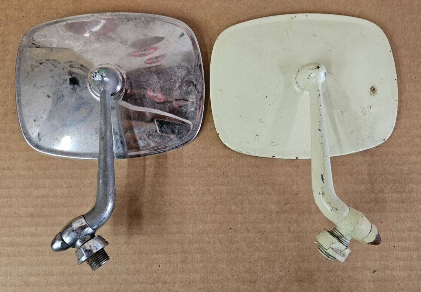 Pair Side Mirrors VW Bus Aircooled Vintage Classic For Parts or Repair OEM C