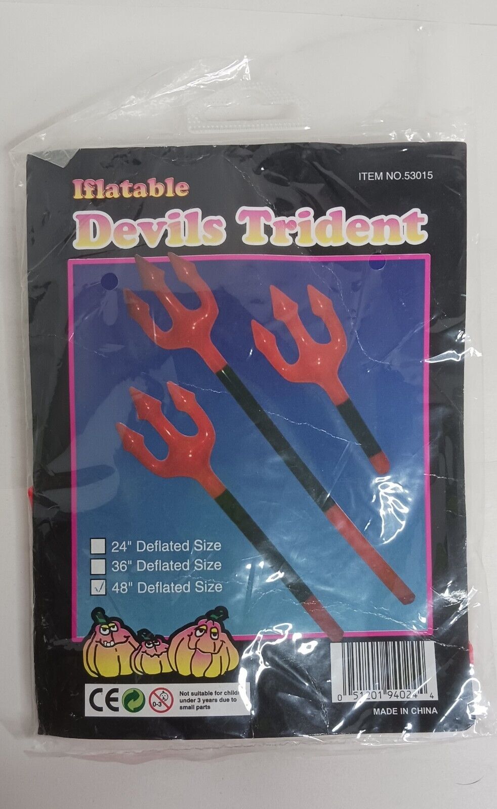 Vintage Halloween Iflatable (Inflatable) Devils Trident 48\