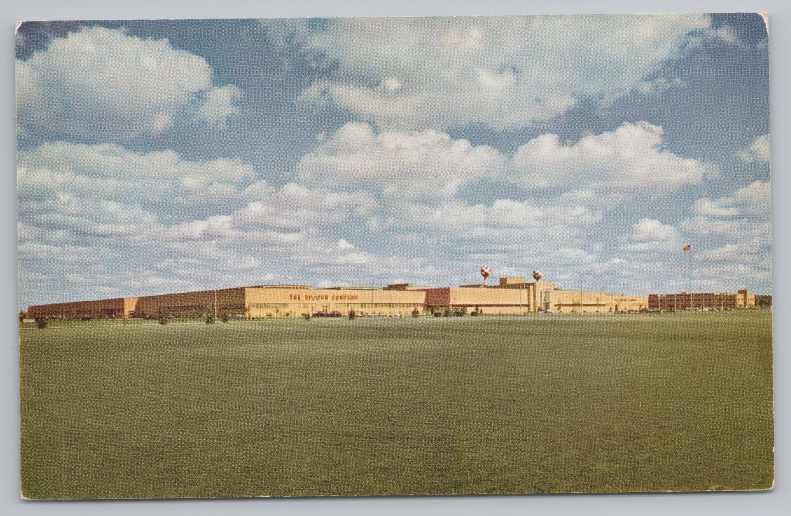 State View~Kalamazoo MI~Upjohn Company Main Manufacturing Building~Vintage PC