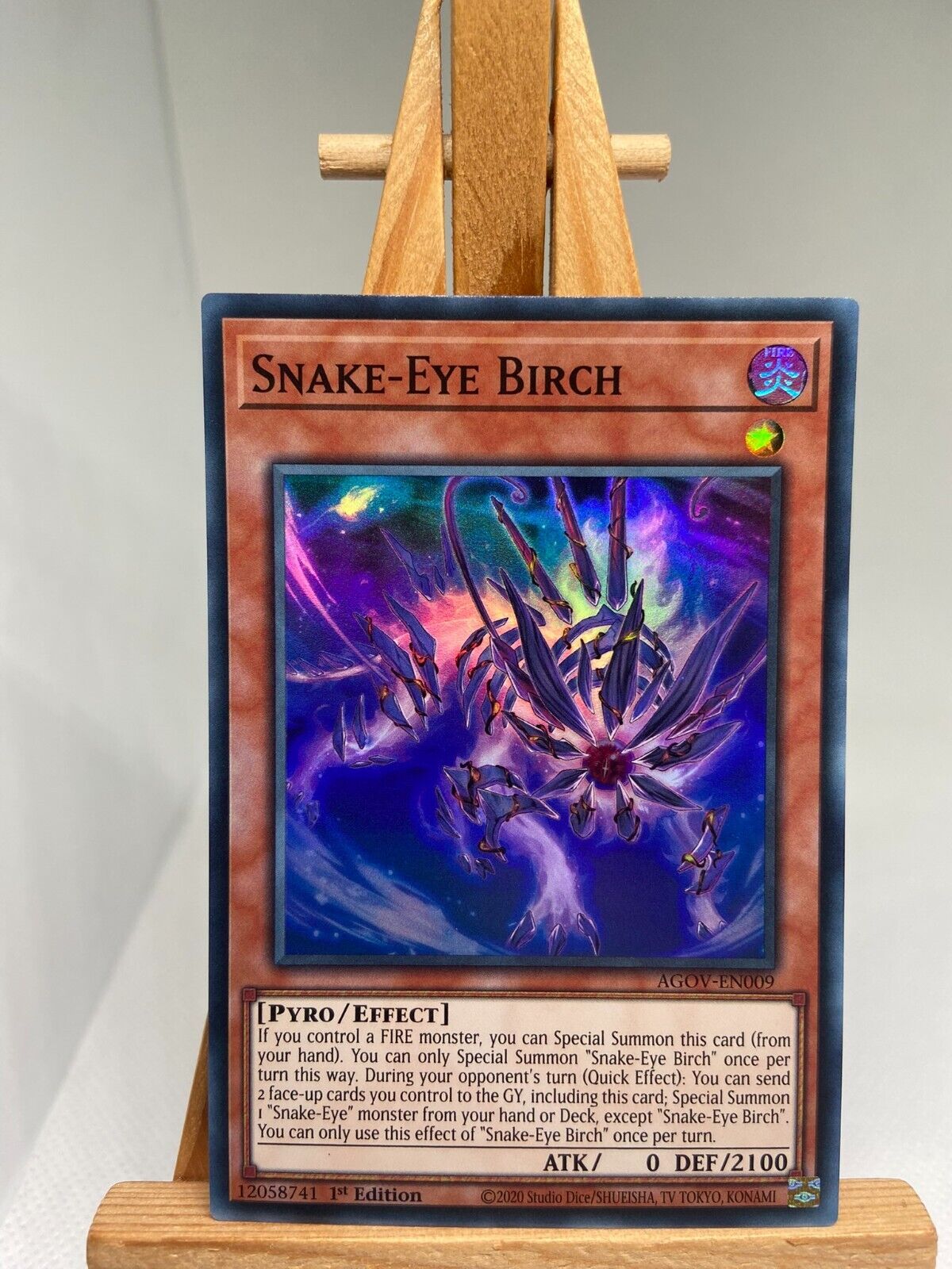 Snake-Eye Birch - Super Rare 1st Edition AGOV-EN009 - NM - YuGiOh