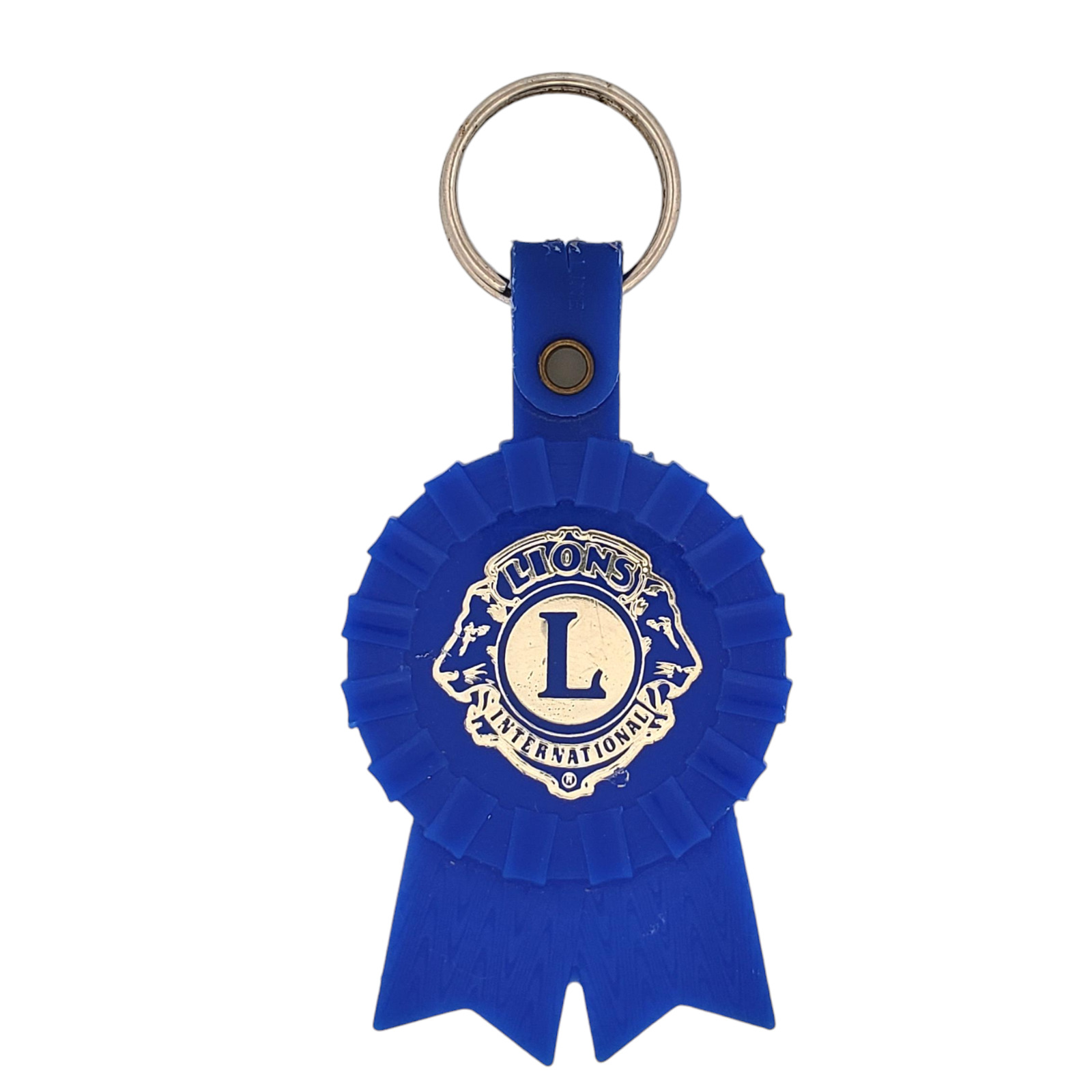 Vintage Lions Club International Keychain Key Ring 