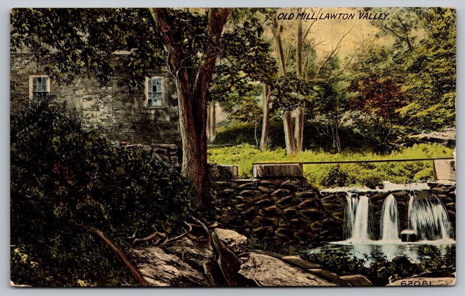 Lawton Valley Pennsylvania Old Mill Historic Landmark Scenic DB Postcard