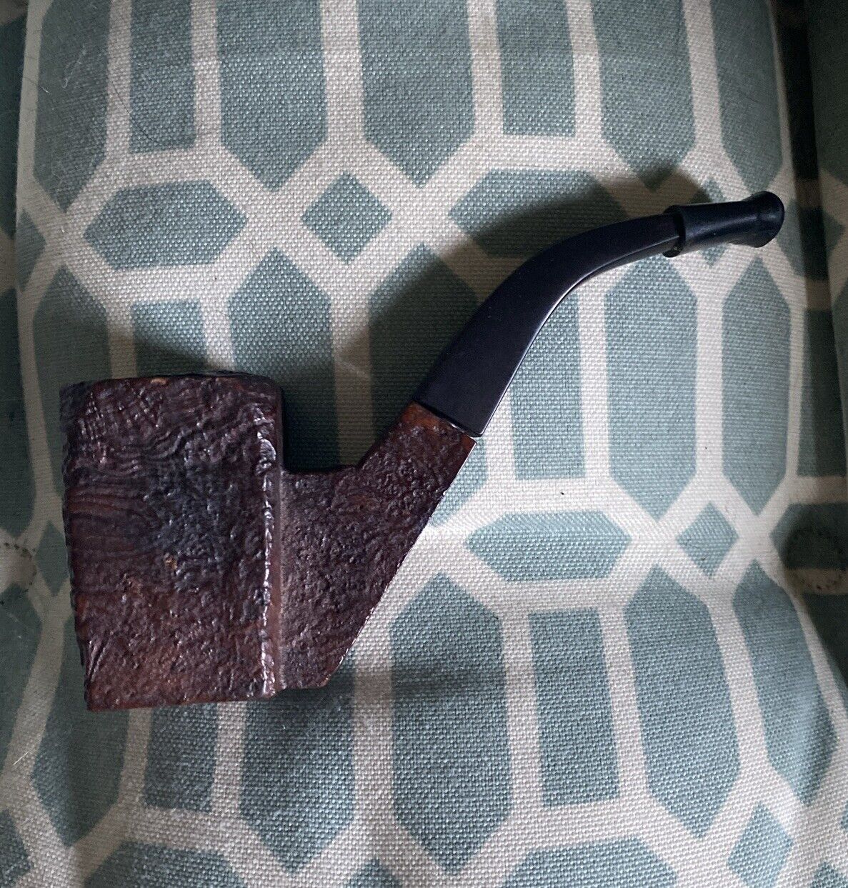 Vintage Hilson Nutbrown #3 Belgium Block Sitter Tobacco Smoking Estate Pipe