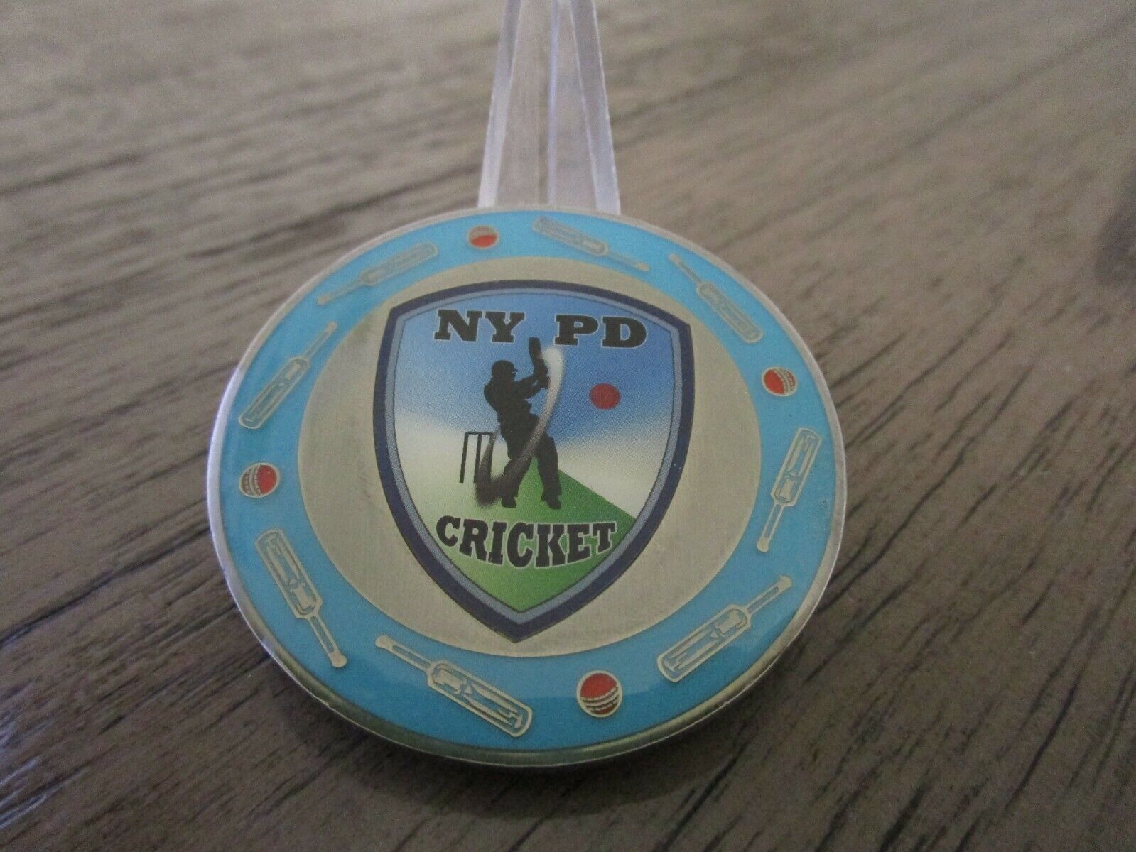 NYPD New York Police Department Cricket Team Challenge Coin #298C