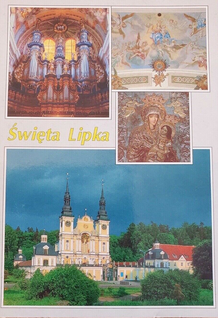 Swieta Lipka Montage Poland 1990's Vintage Postcard 