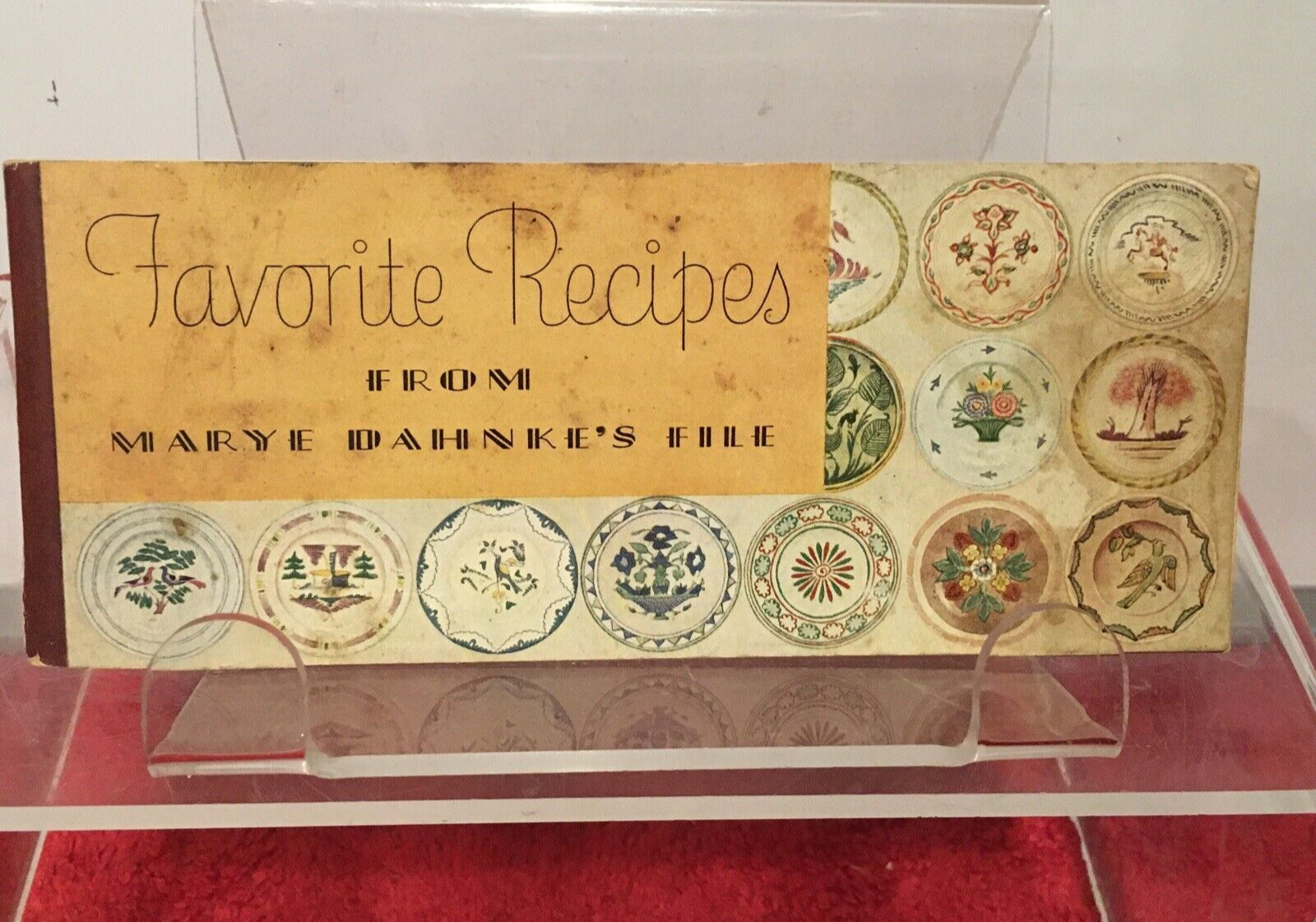 KRAFT FAVORITE RECIPES FROM MARYE DAHNKE'S FILE 1936 EDITION COOKBOOK