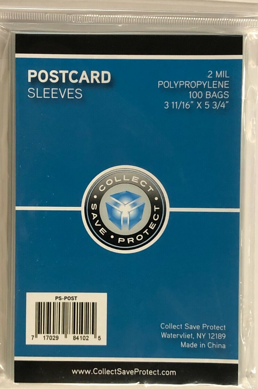1200 NEW CSP Soft Polypropylene Postcard Sleeves - 3 11/16 X 5 3/4 holders