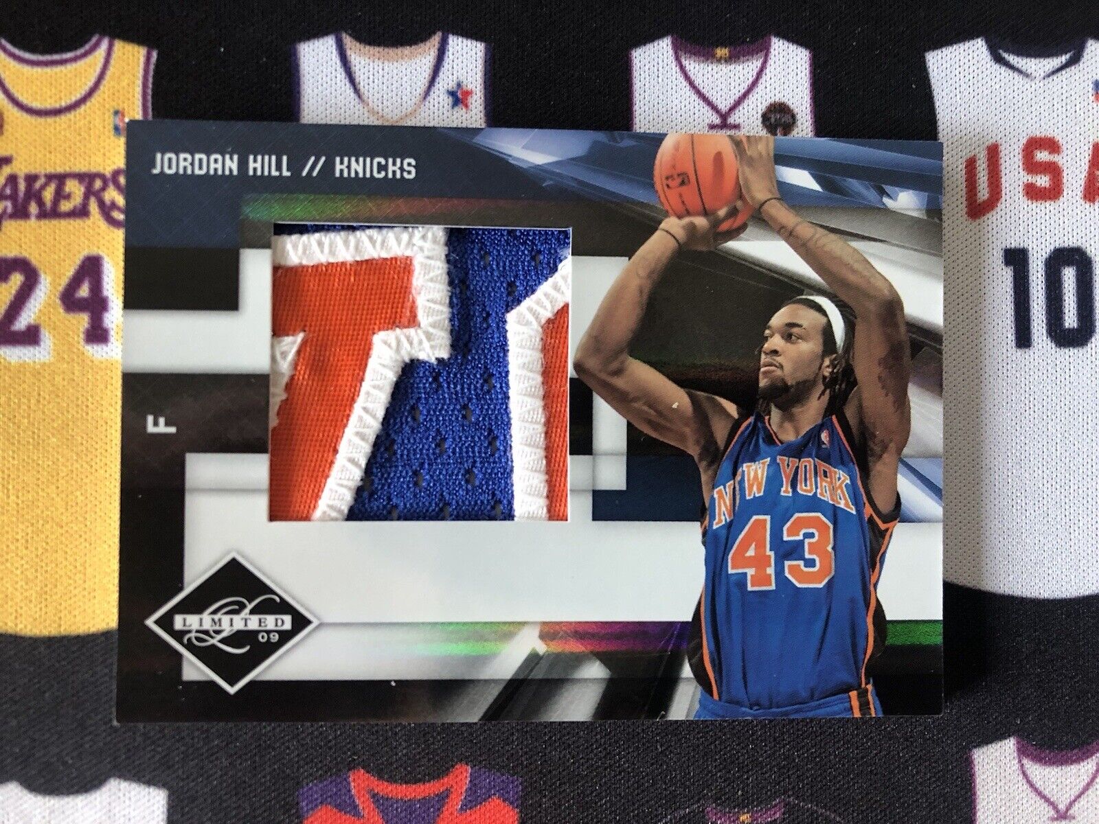 2009-10 Limited Freshmen Jumbo Prime #8 Jordan Hill /10 Knicks NBA Rookie Card