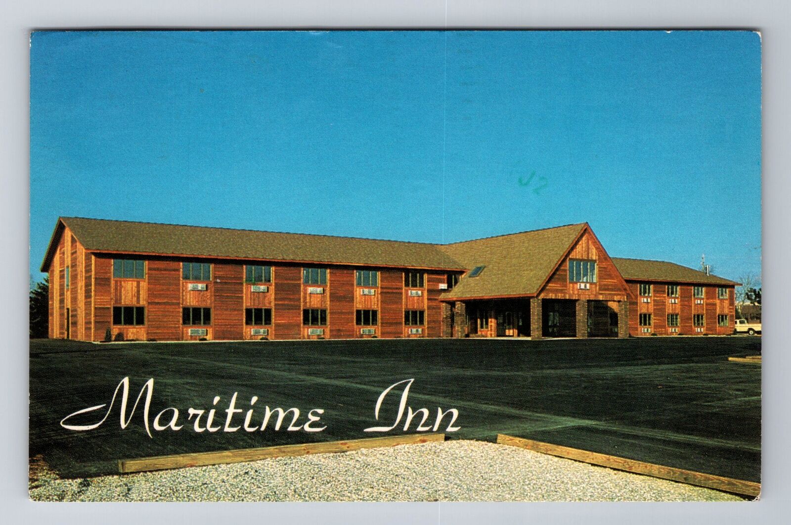 Sturgeon Bay WI-Wisconsin, Maritime Inn, Advertising, c1984 Vintage Postcard