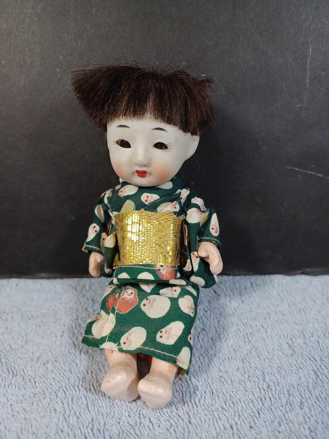 Vintage Japan Asian Bisque Porcelain Doll 6\