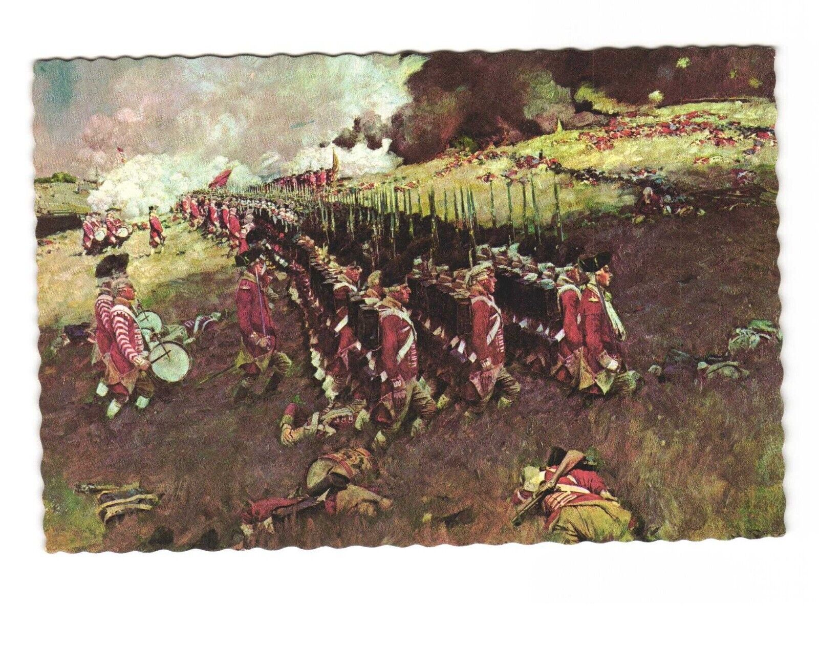The Battle of Bunker Hill, June 17, 1775 Vintage Postcard Unposted 4x6