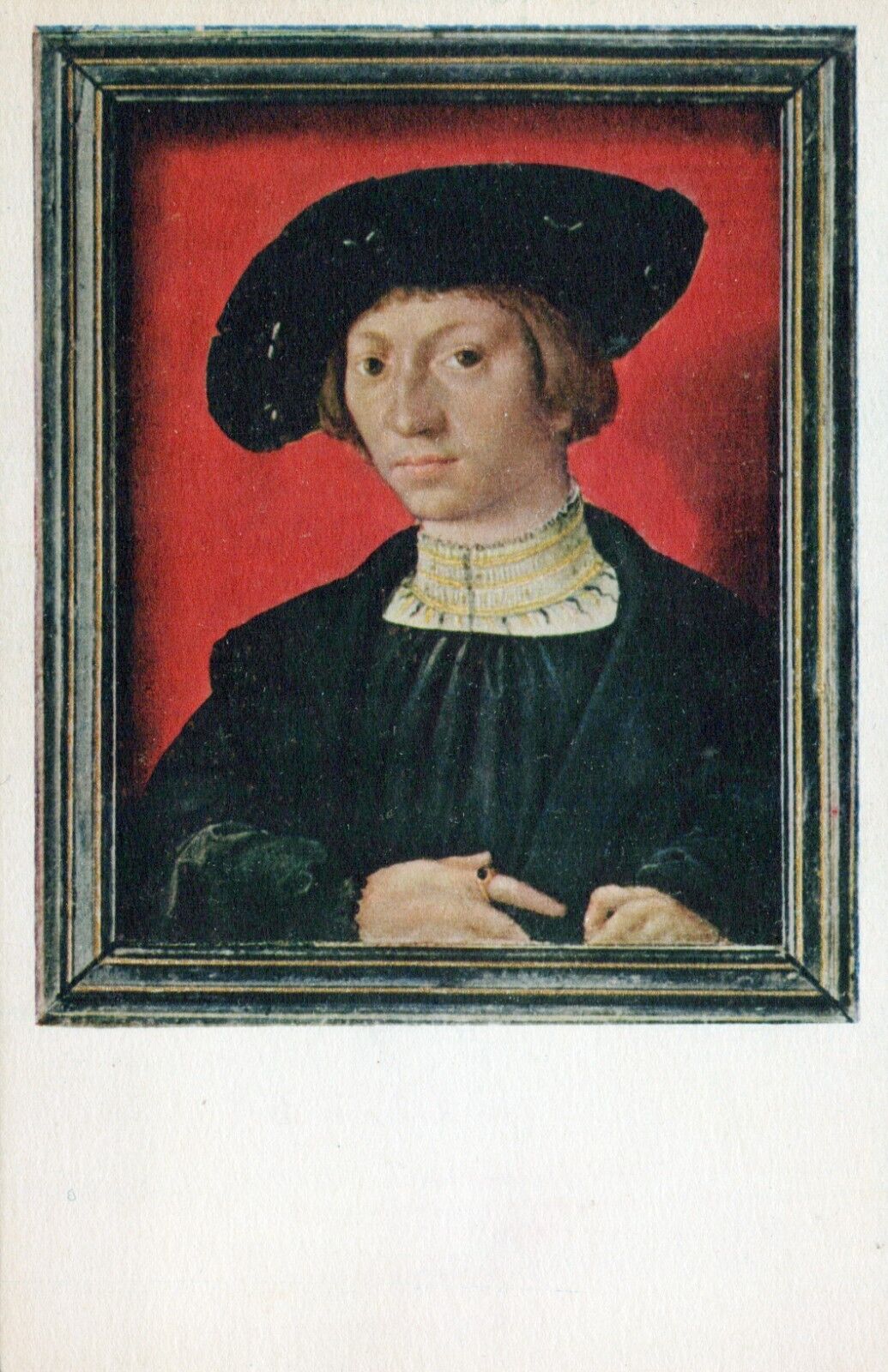 Portrait of a Man, Barend van Orley. Unposted Art Painting Postcard