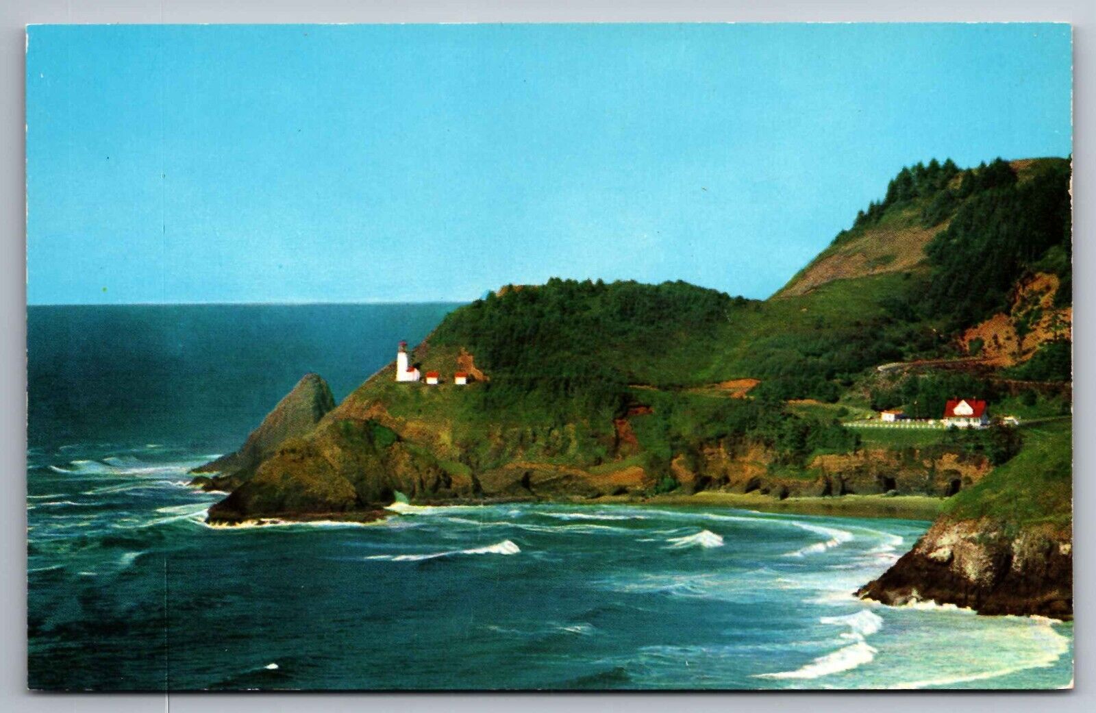 Postcard Heceta Head Lighthouse Florence Oregon   A 23