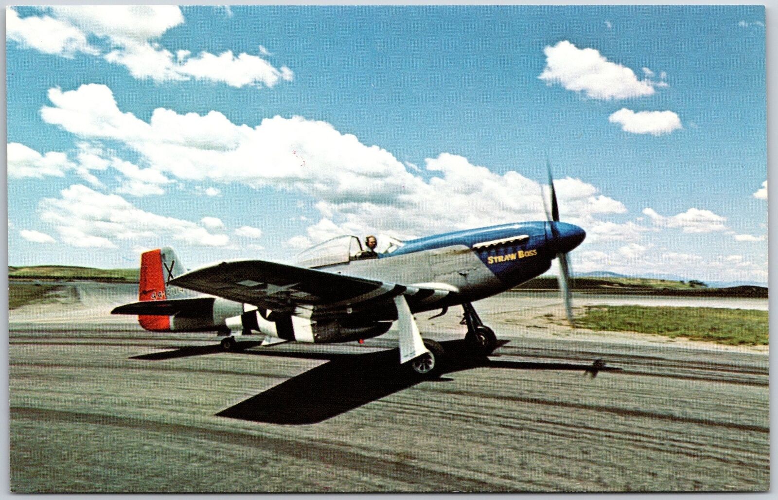 North American P-51D 352nd FG, 328th FS 8th Air Force Aircraft Postcard