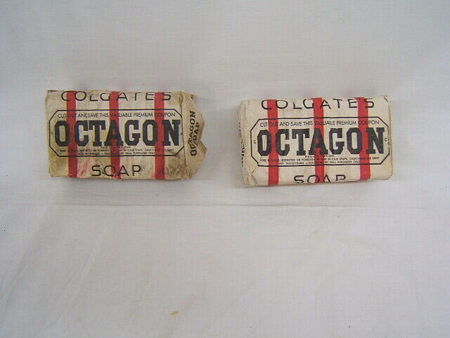 Vintage Octagon Soap 2 Cakes Colgate-Palmolive Jersey City, N.J. Orig Package