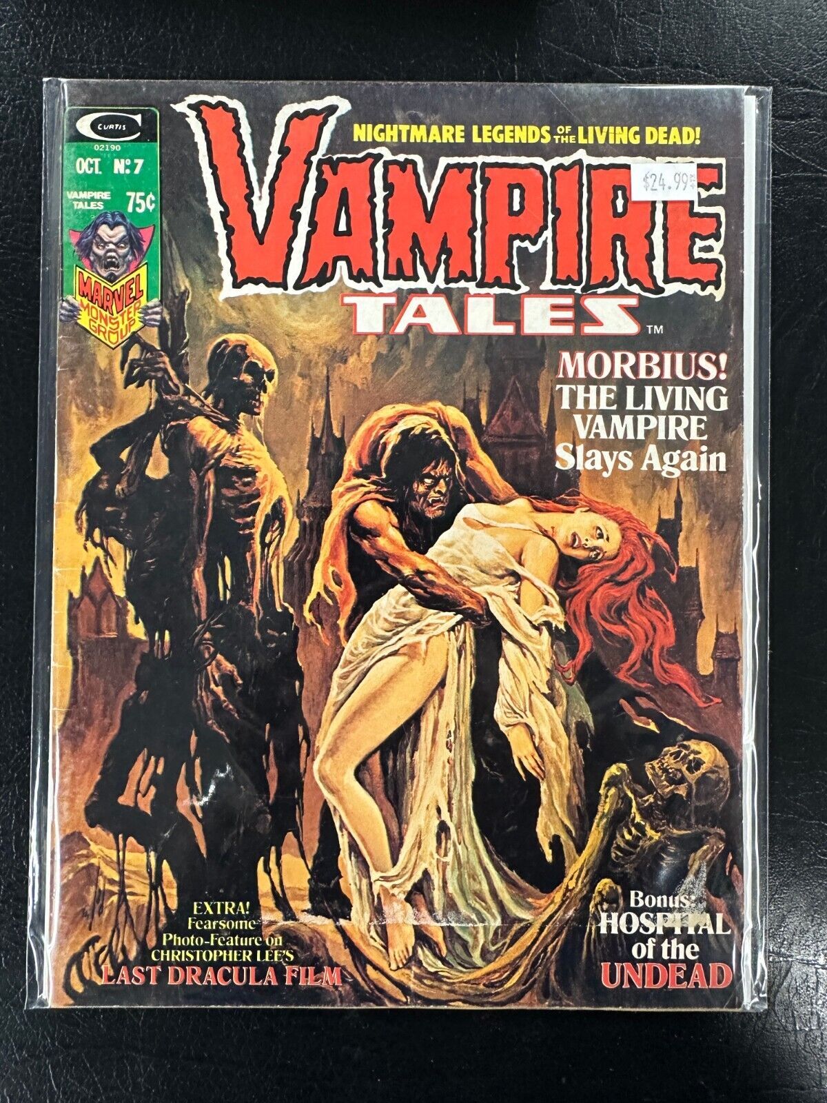 Vampire Tales #7 Morbius Appearance 1974 intage Marvel Monster Group  Magazine