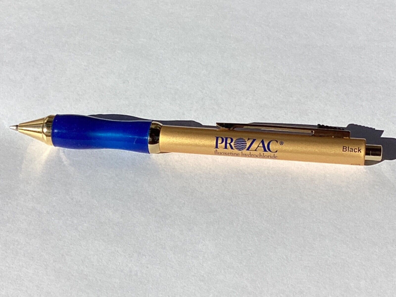 UltraRARE Prozac Pen/pencil Multifunction 4-IN1 Gold/Blue Rare Dr favorite…