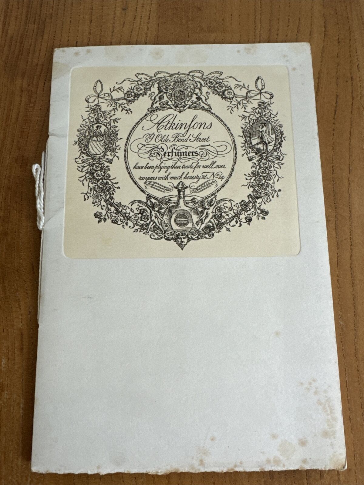 Antique Atkinsons Perfumers Brochure And Scent Card Early 1900s