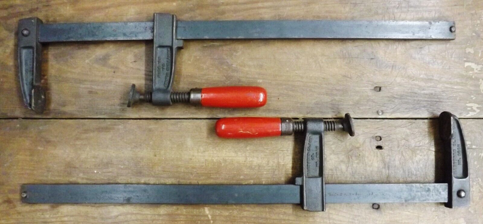 Hartford Clamp Co USA Matched Pair Sliding Bar Clamps 20