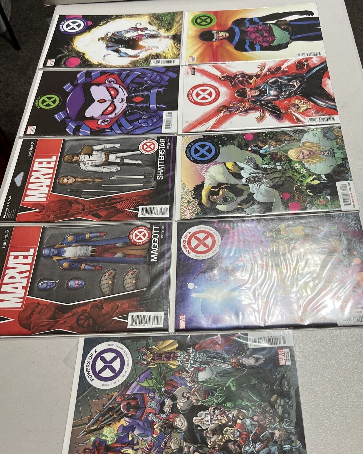 Lot Of 9 Marvel House Of And Power Of X Comics Variants 