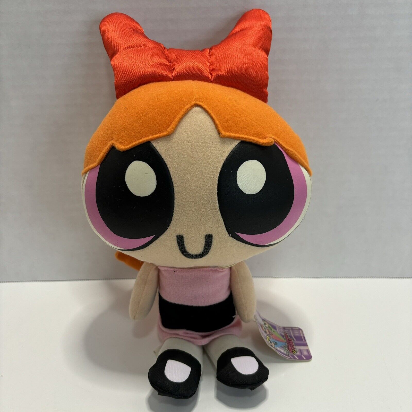 Vintage 1999 Power Puff Girls Blossom Doll Plush 12” Cartoon Network With Tag