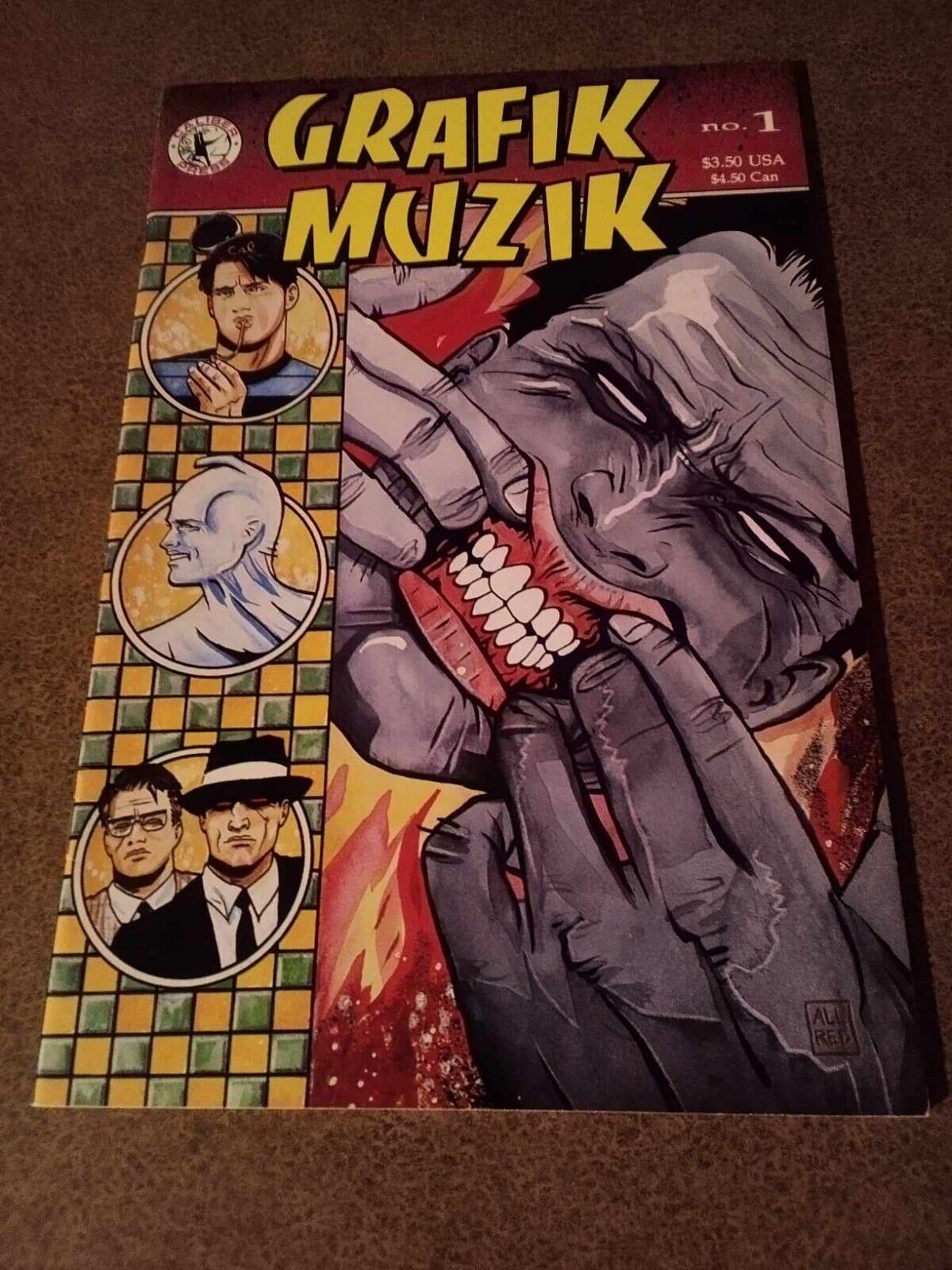GRAFIK MUZIK #1 1990 Caliber Press MIKE ALLRED 1st Color Madman Comic Book
